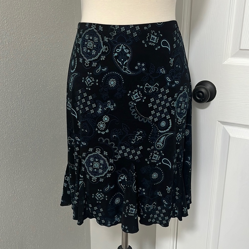 Briggs New York Petite Casual Fit & Flare Knee Length Skirt